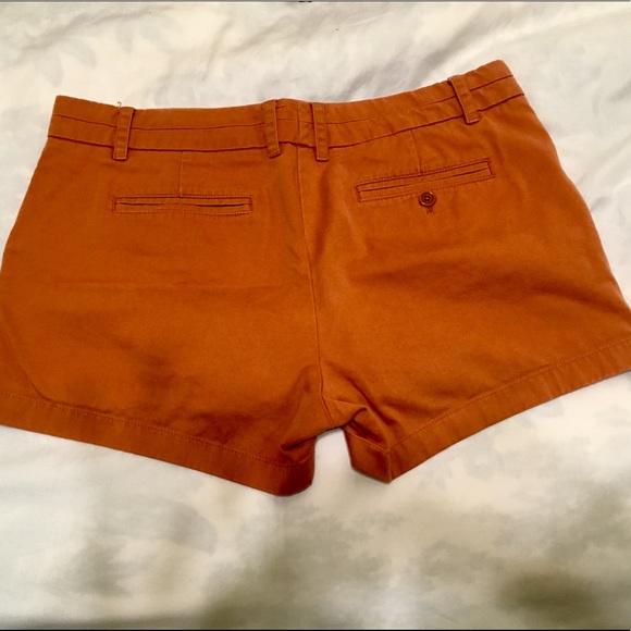 JCrew Orange/rust colored 4" Chino Shorts - Picture 2 of 4